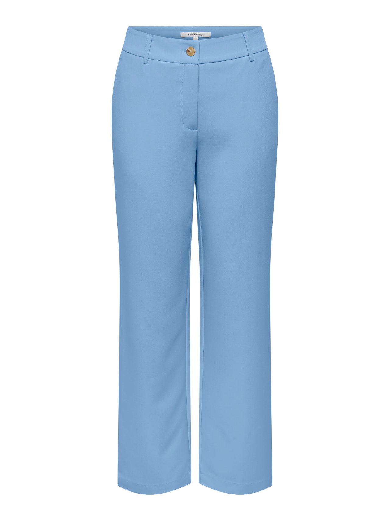 ONLY Pantalons Straight Fit Taille moyenne -Bel Air Blue - 15267759