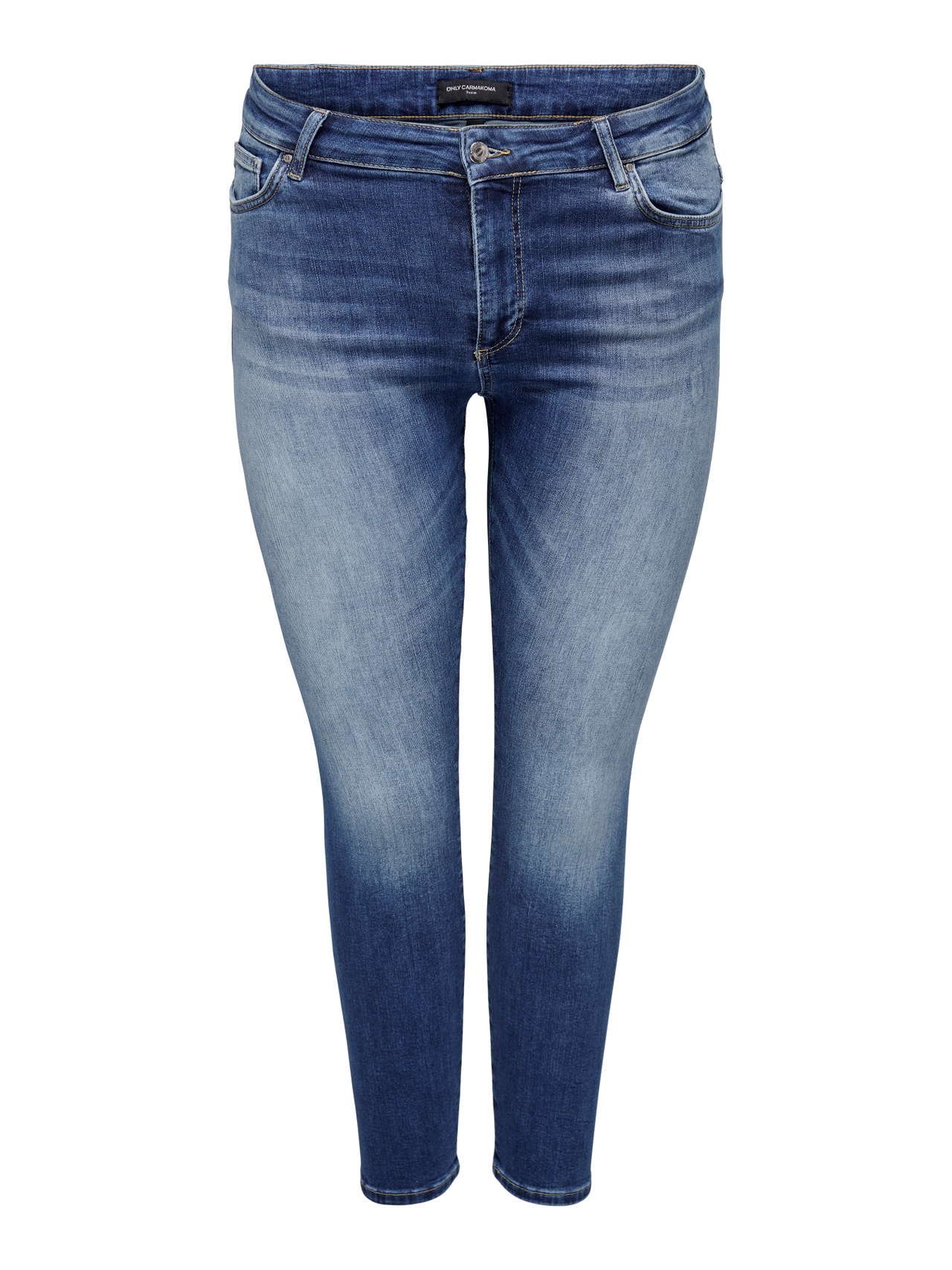 ONLY CARLasmin reg ank Skinny fit-jeans -Dark Blue Denim - 15267788