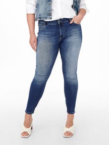 ONLY CARLasmin reg al tobillo Jeans skinny fit -Dark Blue Denim - 15267788
