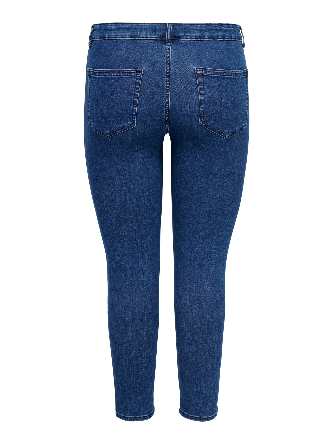 ONLY CARWilly highwaisted Skinny fit-jeans -Dark Blue Denim - 15267791