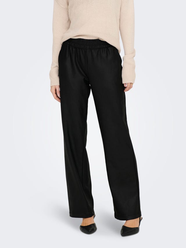 ONLY Pantalons Straight Fit Taille moyenne - 15267810