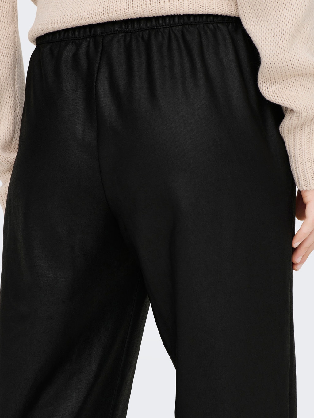 Coated Trousers | Black | ONLY®