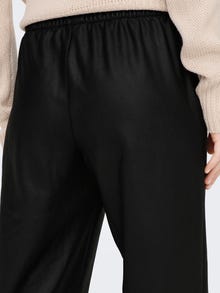ONLY Pantalones Corte straight Cintura media -Black - 15267810