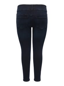 ONLY Skinny Fit Høy midje Curve Jeans -Blue Black Denim - 15267834