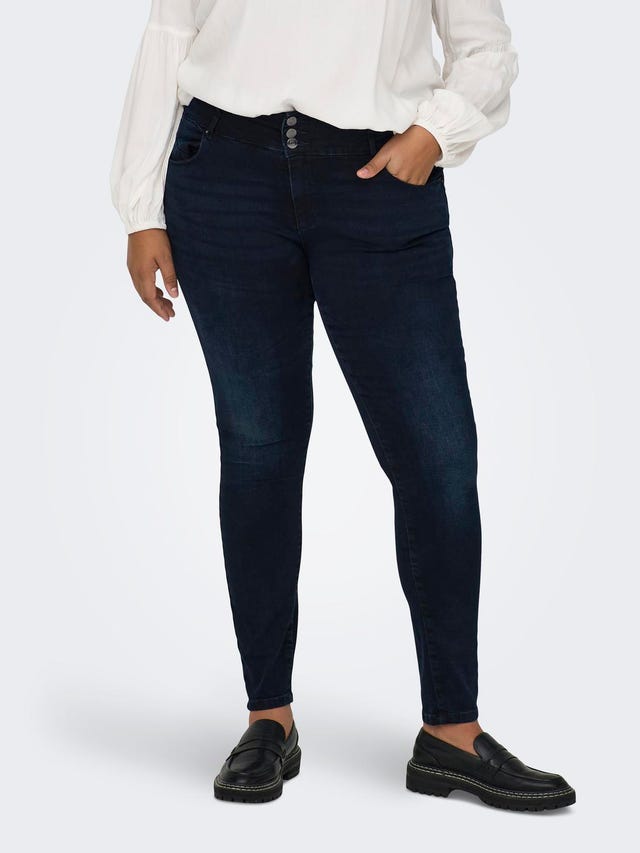 ONLY Skinny Fit Hohe Taille Curve Jeans - 15267834
