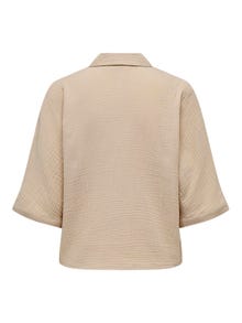 ONLY Camisas Corte regular Cuello abotonado -Oxford Tan - 15267839