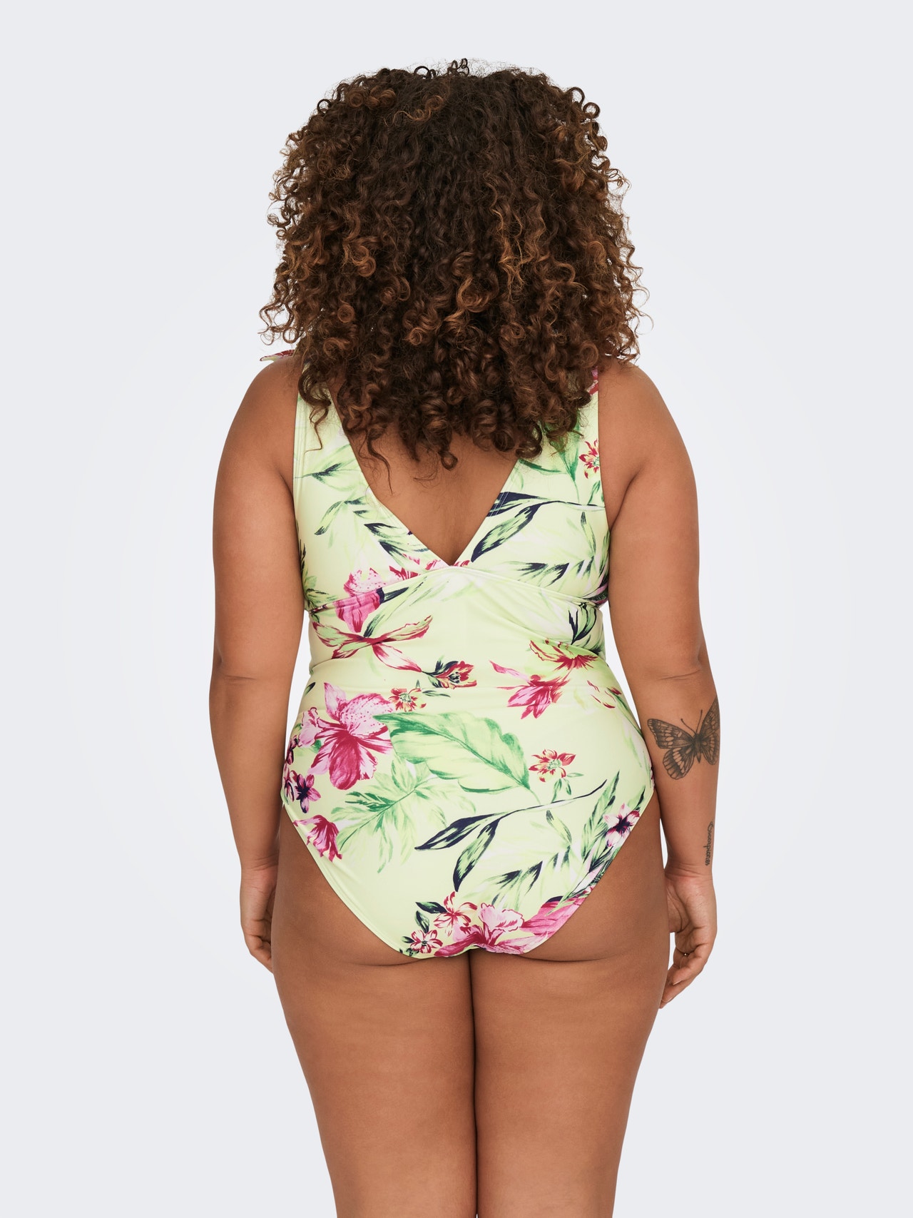 ONLY Curvy Swimsuit With Bow Details -Pastel Green - 15267921
