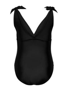 ONLY Curvy Swimsuit With Bow Details -Black - 15267921