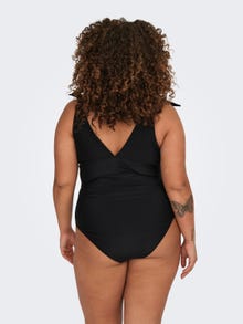 ONLY Curvy Swimsuit With Bow Details -Black - 15267921