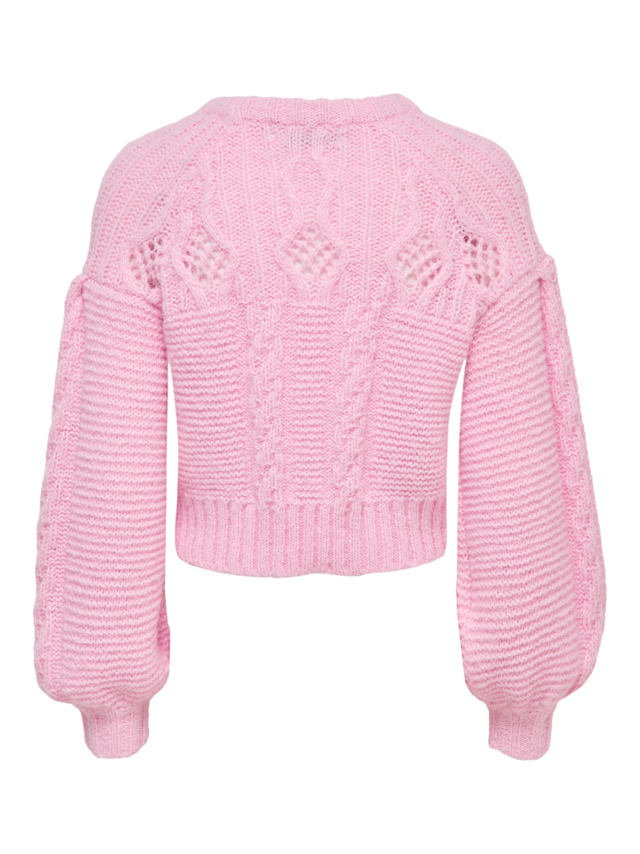 ONLY Pull-overs Col rond Poignets côtelés Manches ballons -Sweet Lilac - 15267968