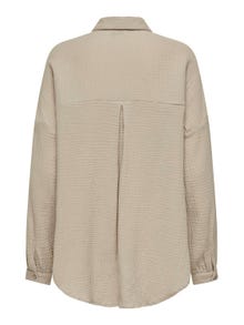 ONLY Oversized shirt -Oxford Tan - 15267998