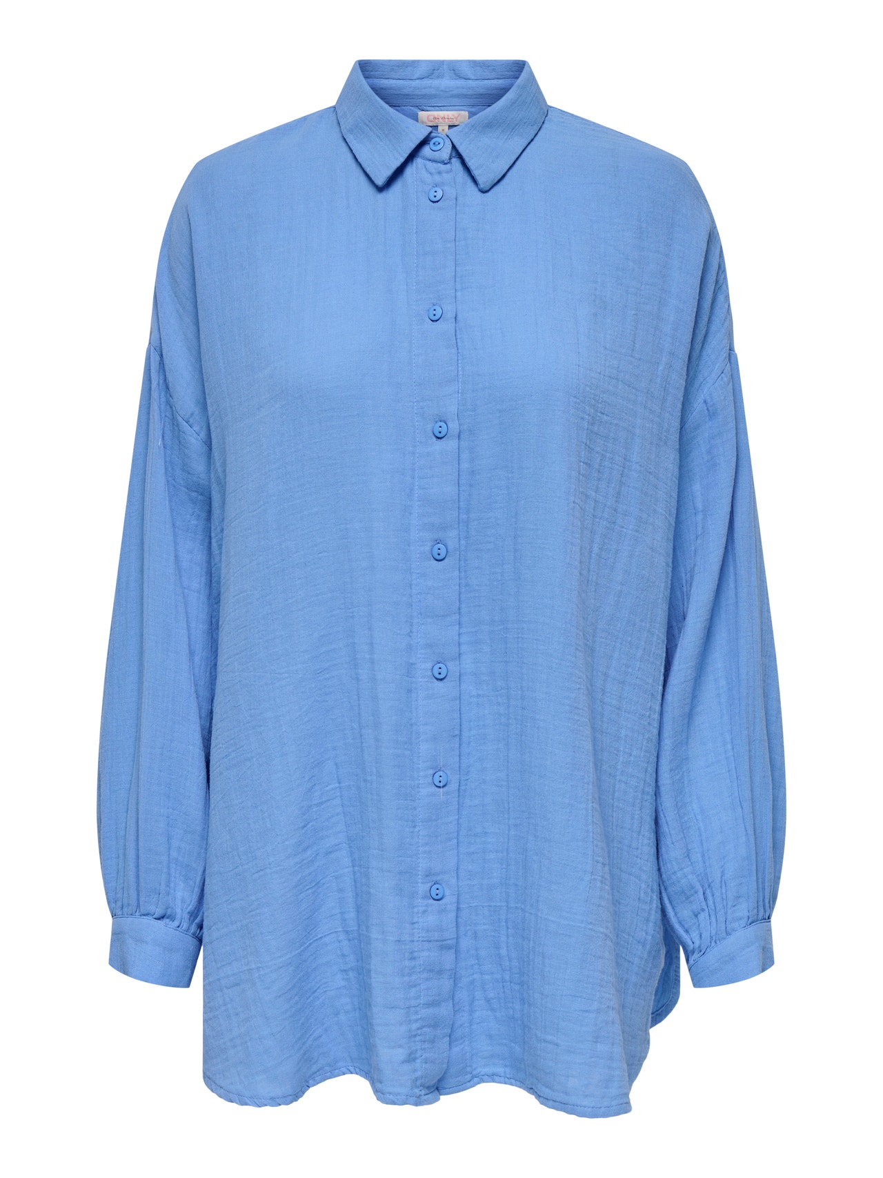 ONLY Regulāra piemērotība Krekla apkakle Pogas aproces Nokrituši pleci Krekls -Provence - 15267998