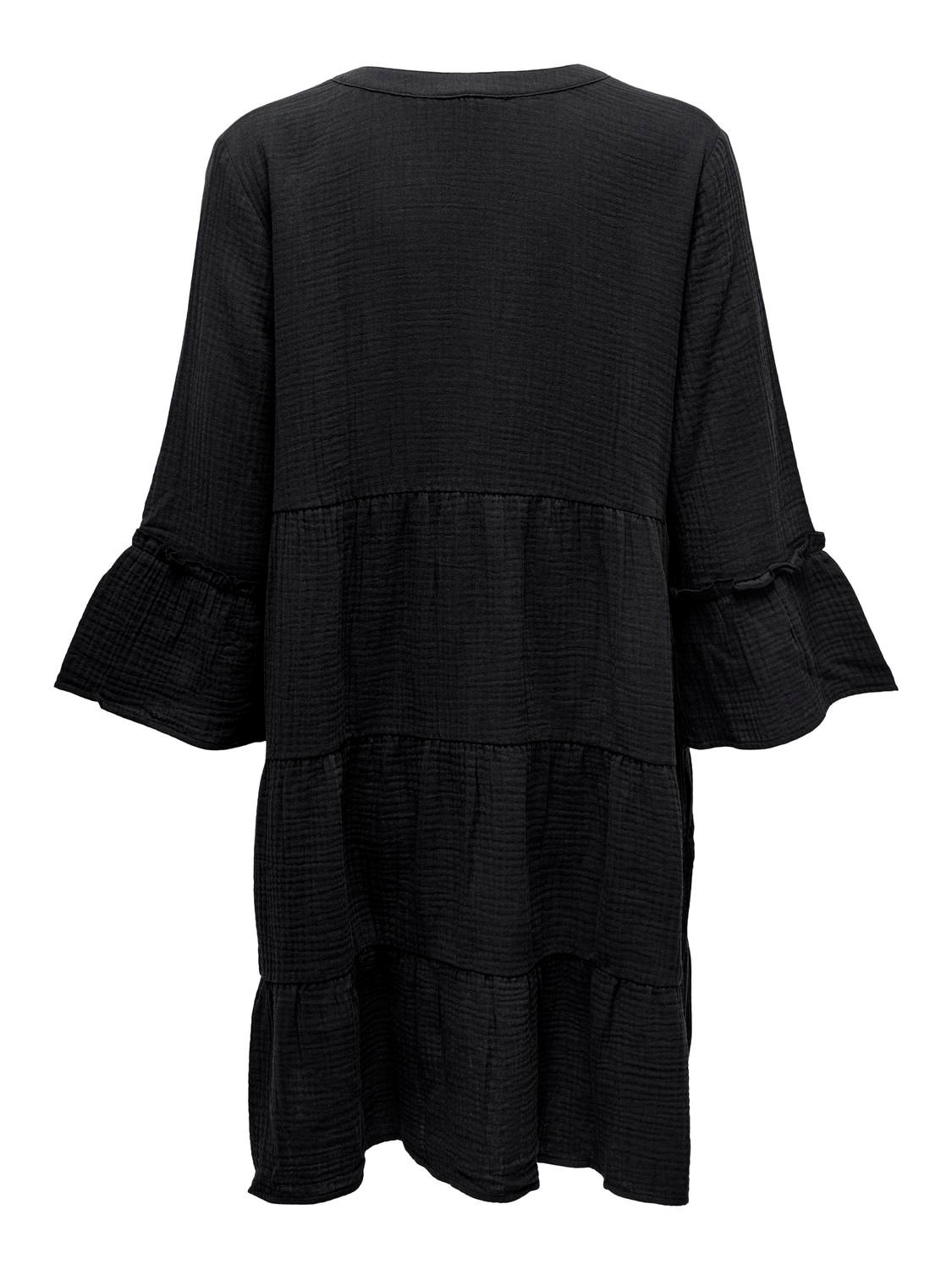 ONLY Normal geschnitten Splitneck Kurzes Kleid -Phantom - 15267999