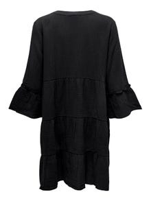 ONLY Regular Fit Splitthals Kort kjole -Phantom - 15267999