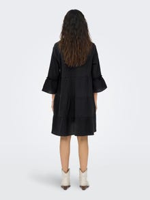ONLY Regular Fit Split neck Short dress -Phantom - 15267999