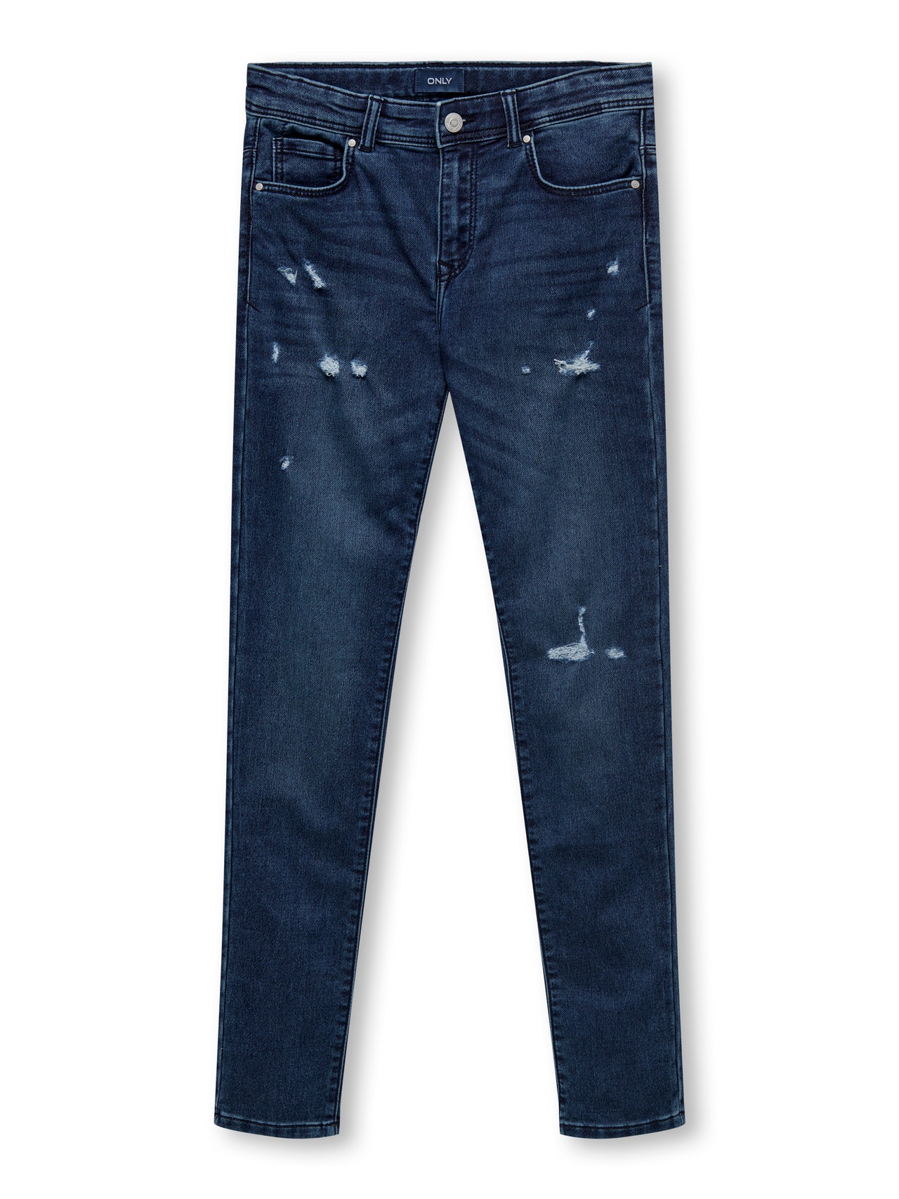 ONLY Krój skinny Jeans -Dark Blue Denim - 15268170