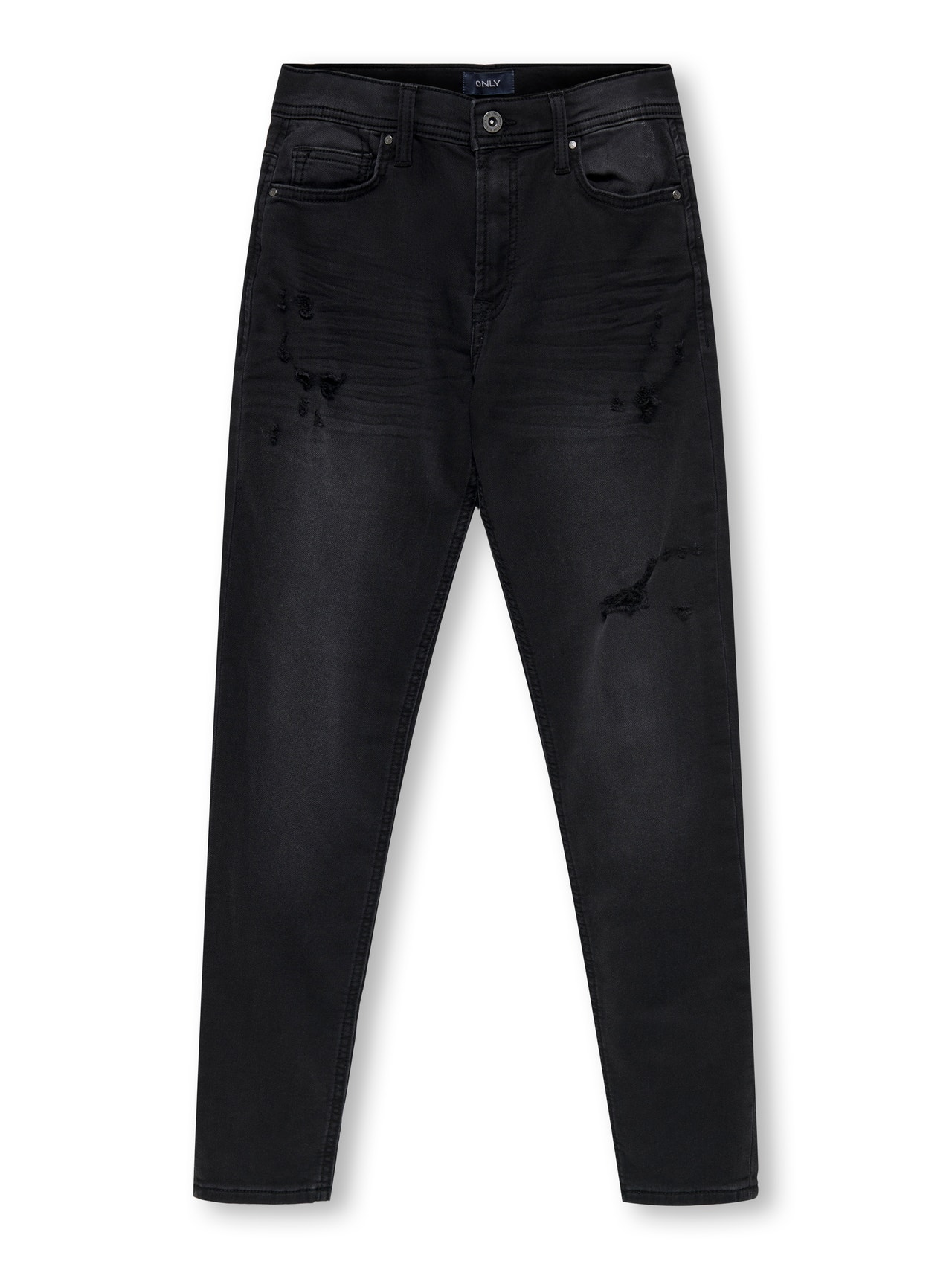ONLY Verjüngt Jeans -Washed Black - 15268175