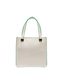 ONLY Faux leather shoulder bag -Whisper White - 15268228