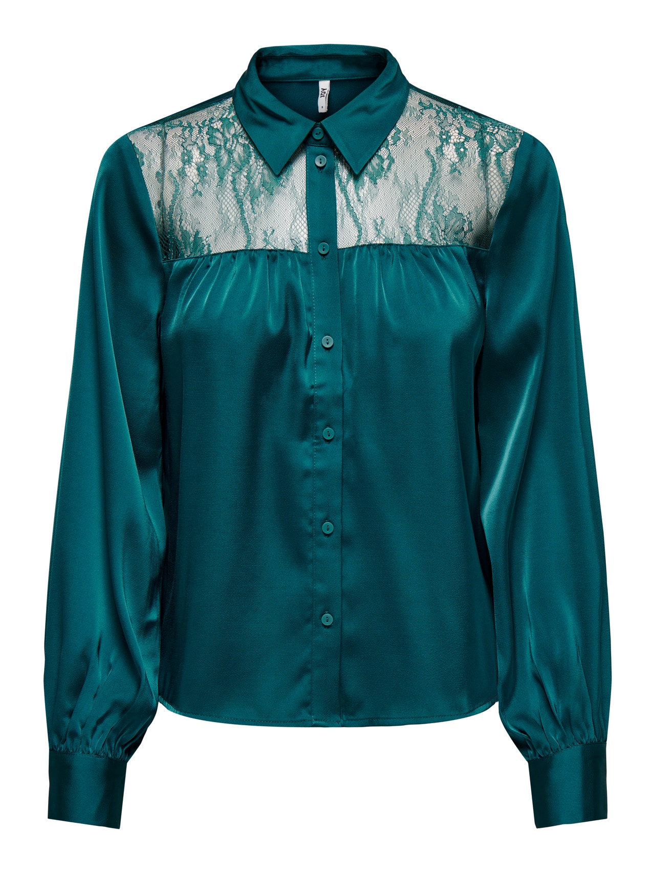 ONLY Regular Fit Shirt collar Balloon sleeves Shirt -Atlantic Deep - 15268329