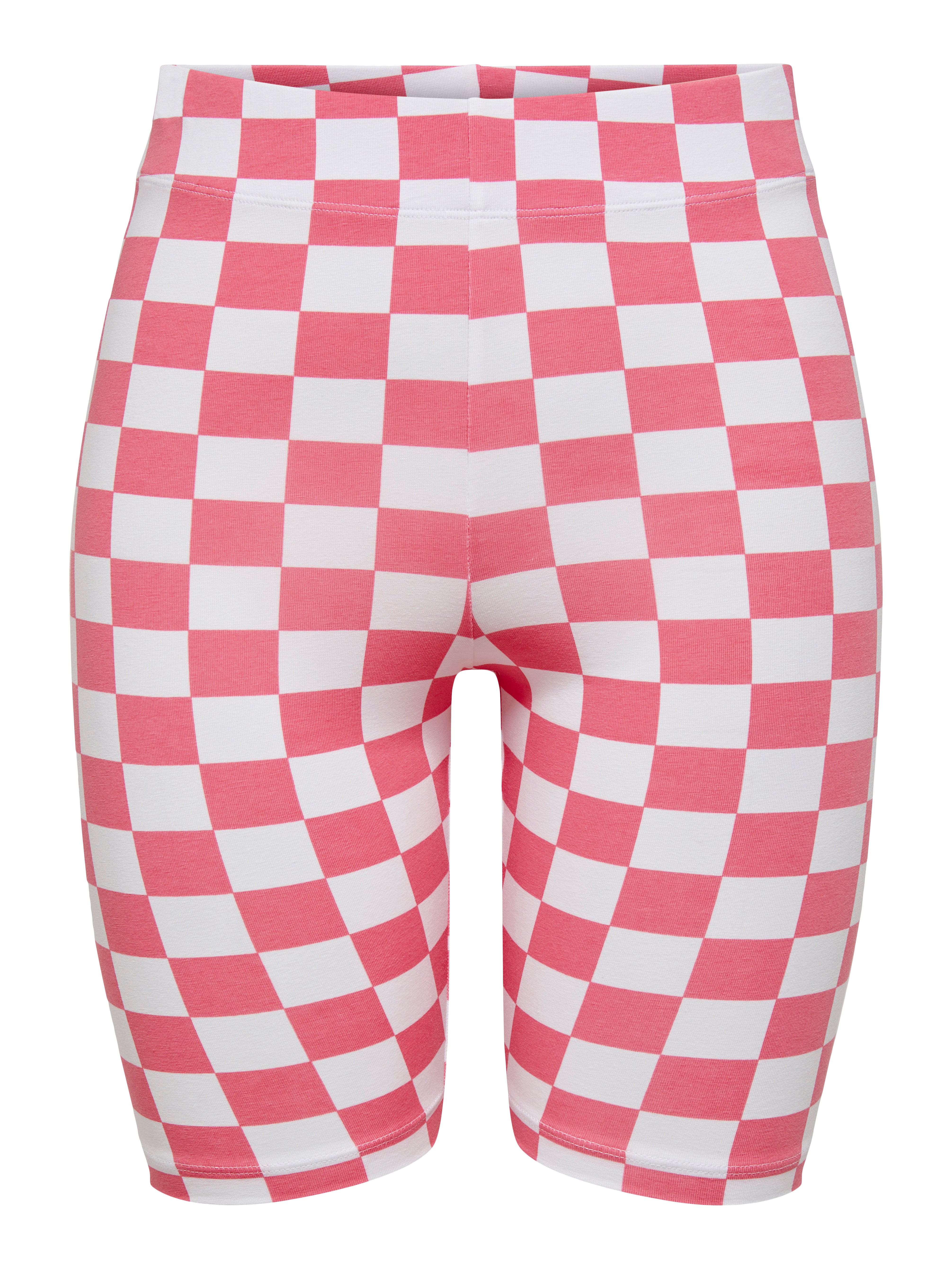 Checked store cycling shorts