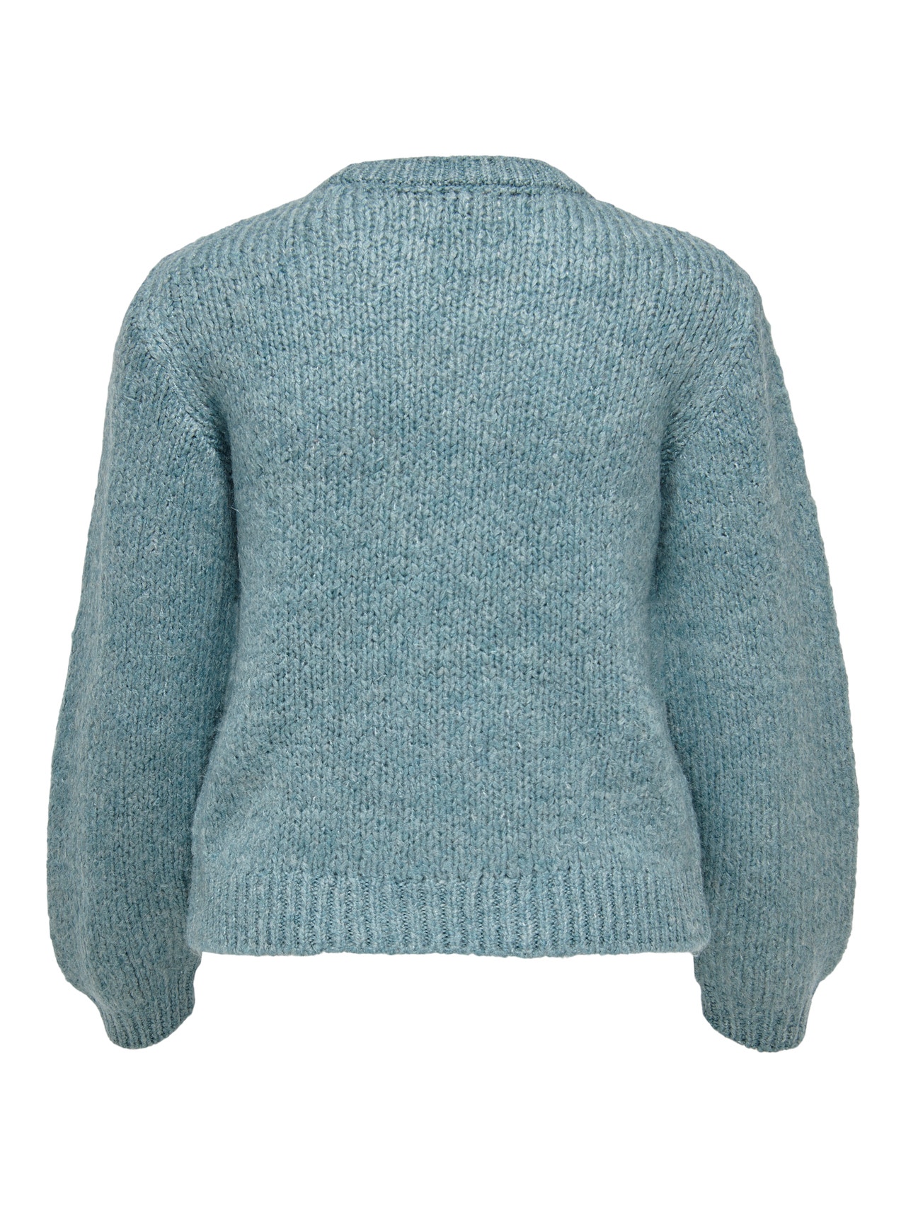 ONLY Balloon sleeve Knitted Pullover -Smoke Blue - 15268463