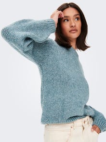 ONLY O-Neck Pullover -Smoke Blue - 15268463