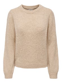 ONLY Pull-overs Col rond -Tapioca - 15268463