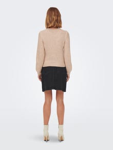 ONLY O-hals Pullover -Tapioca - 15268463