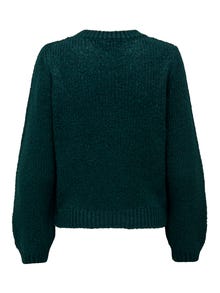 ONLY Balloon sleeve Knitted Pullover -Deep Teal - 15268463