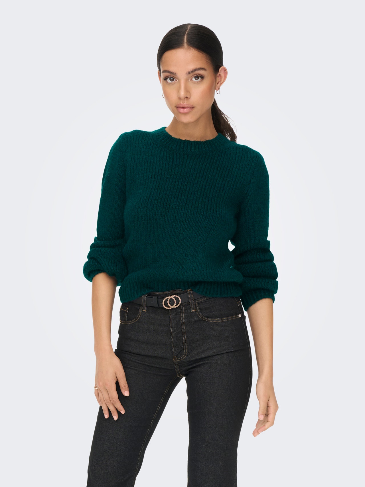 ONLY O-hals Pullover -Deep Teal - 15268463