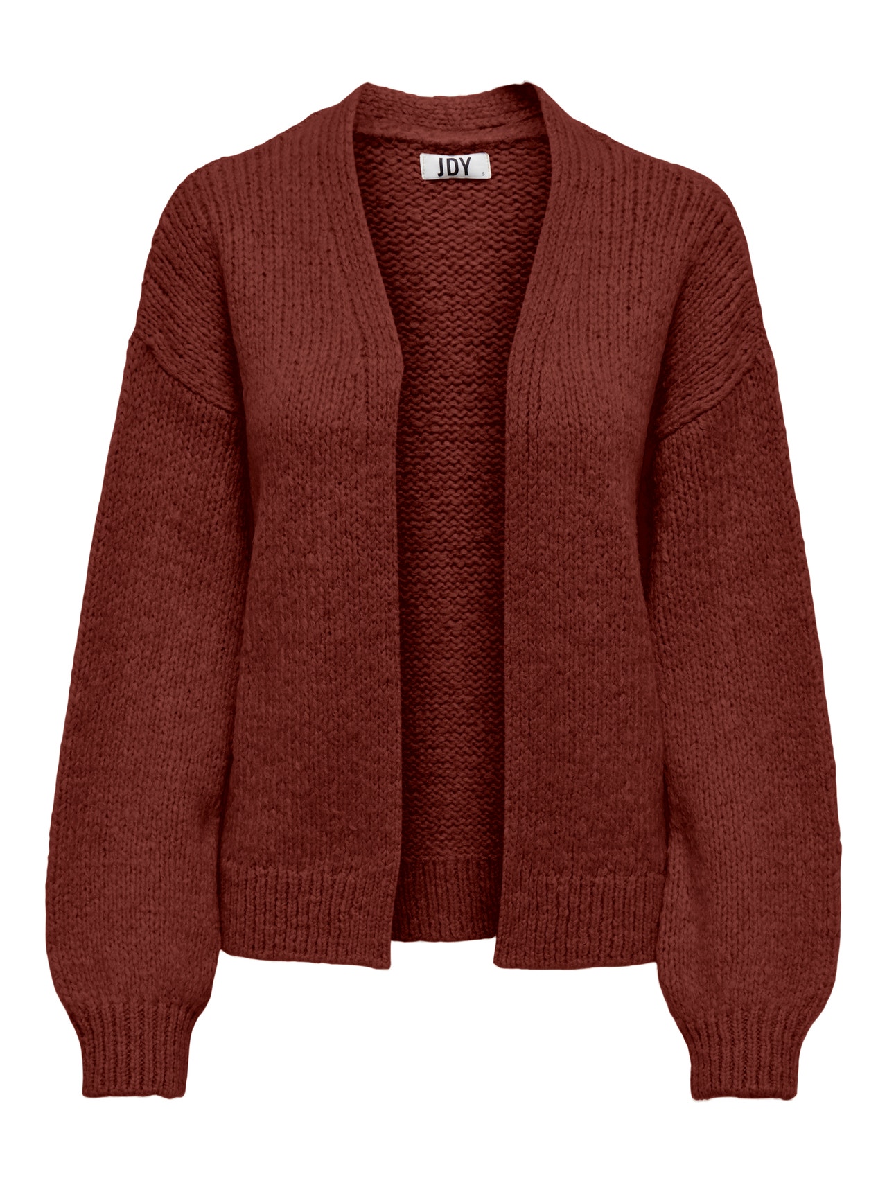ONLY Solid colored Knitted Cardigan -Burnt Henna - 15268468