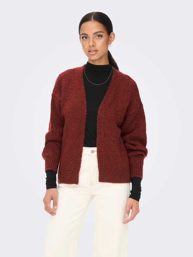 ONLY Solid colored Knitted Cardigan - 15268468