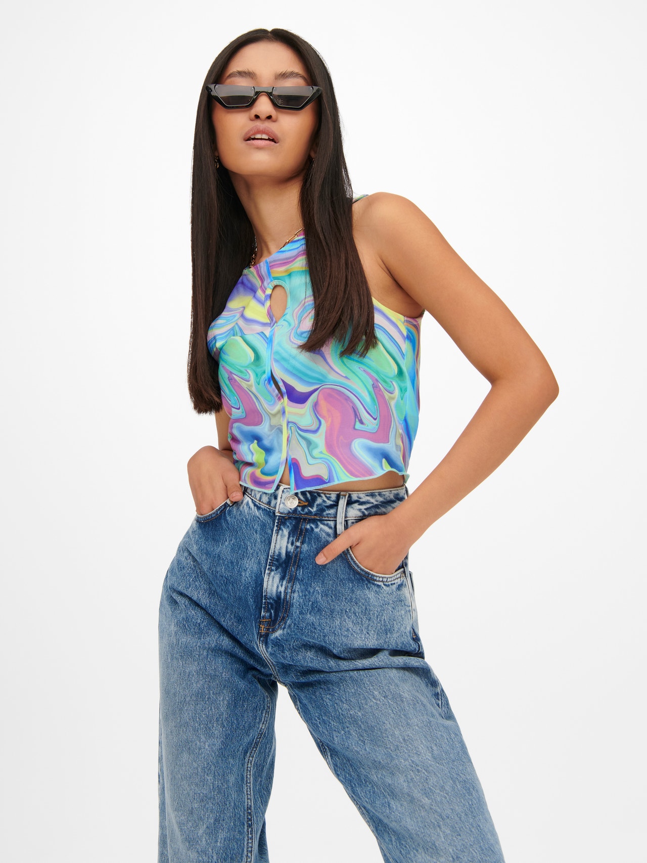 ONLY Cropped cut out Top -Aquarius - 15268541
