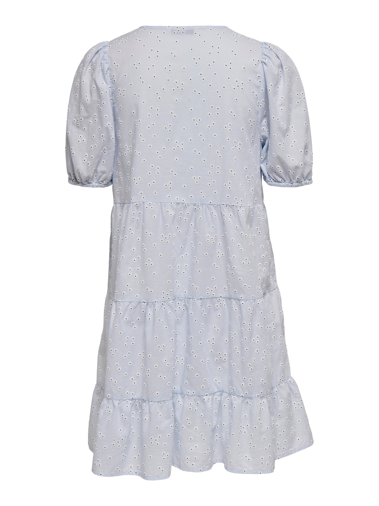 ONLY Regular Fit V-Neck Short dress -Cashmere Blue - 15268653
