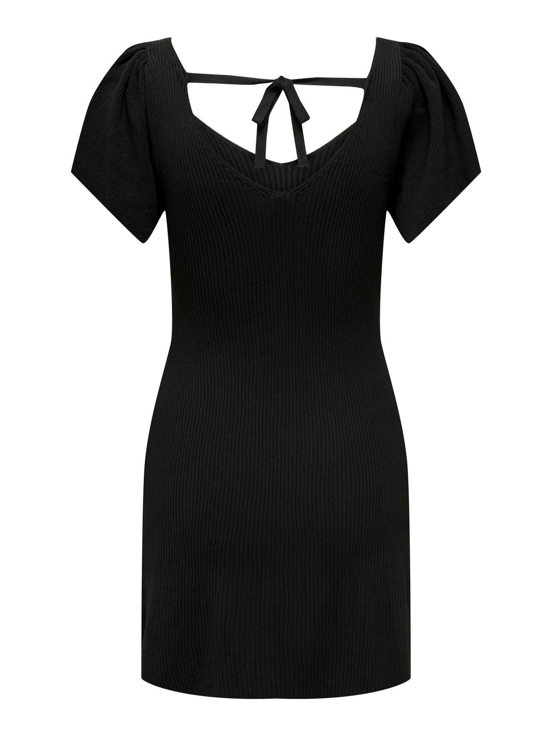 ONLY Regular fit O-hals Korte jurk -Black - 15268705
