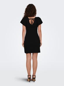 ONLY Regular Fit O-hals Kort kjole -Black - 15268705