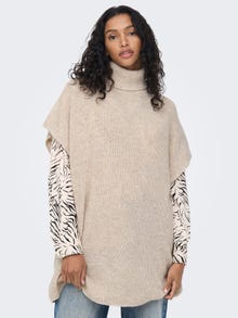 ONLY High neck Pullover -Pumice Stone - 15268869