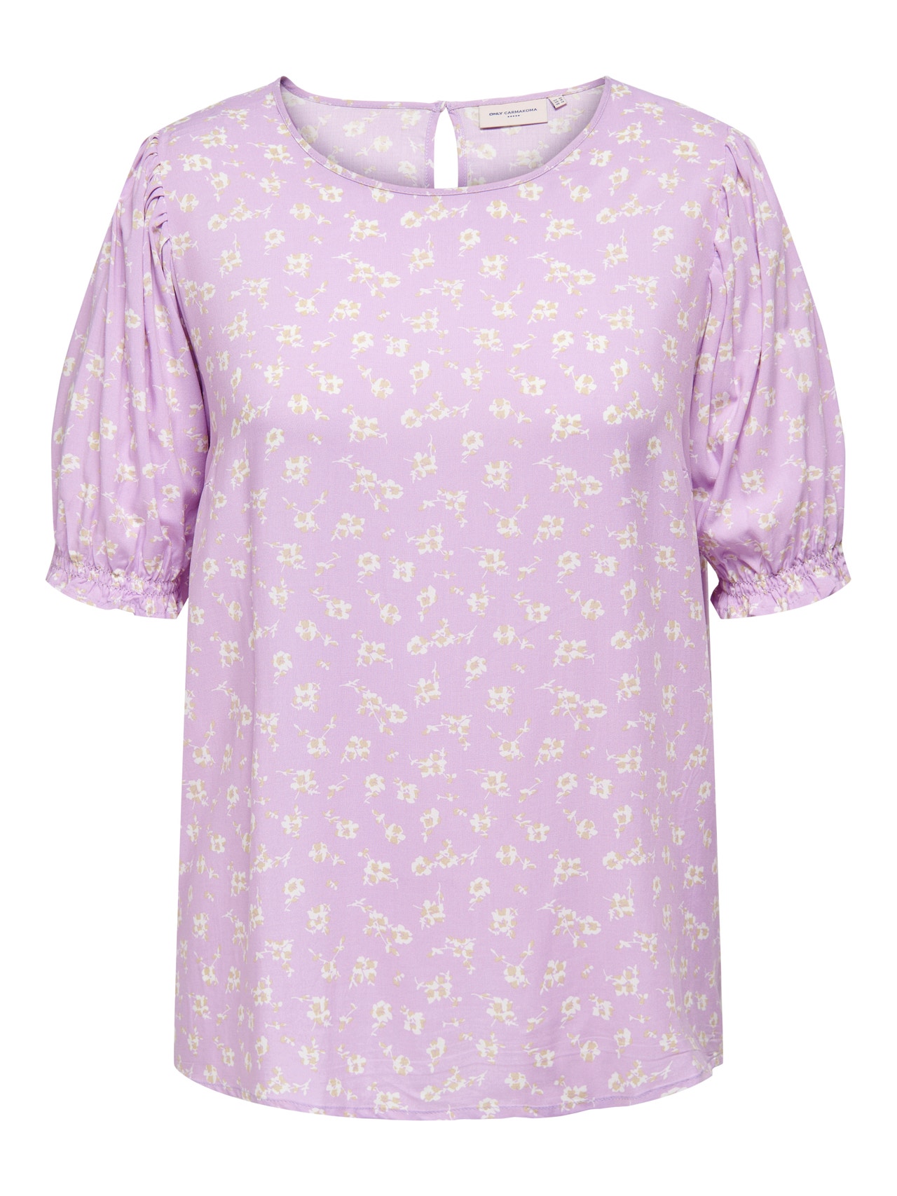 ONLY Curvy viscose Short Sleeved Top -Orchid Bouquet - 15269035