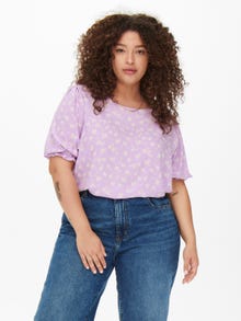 ONLY Regular fit O-hals Top -Orchid Bouquet - 15269035