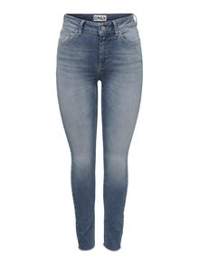 ONLY Skinny fit Mid waist Jeans -Special Blue Grey Denim - 15269046