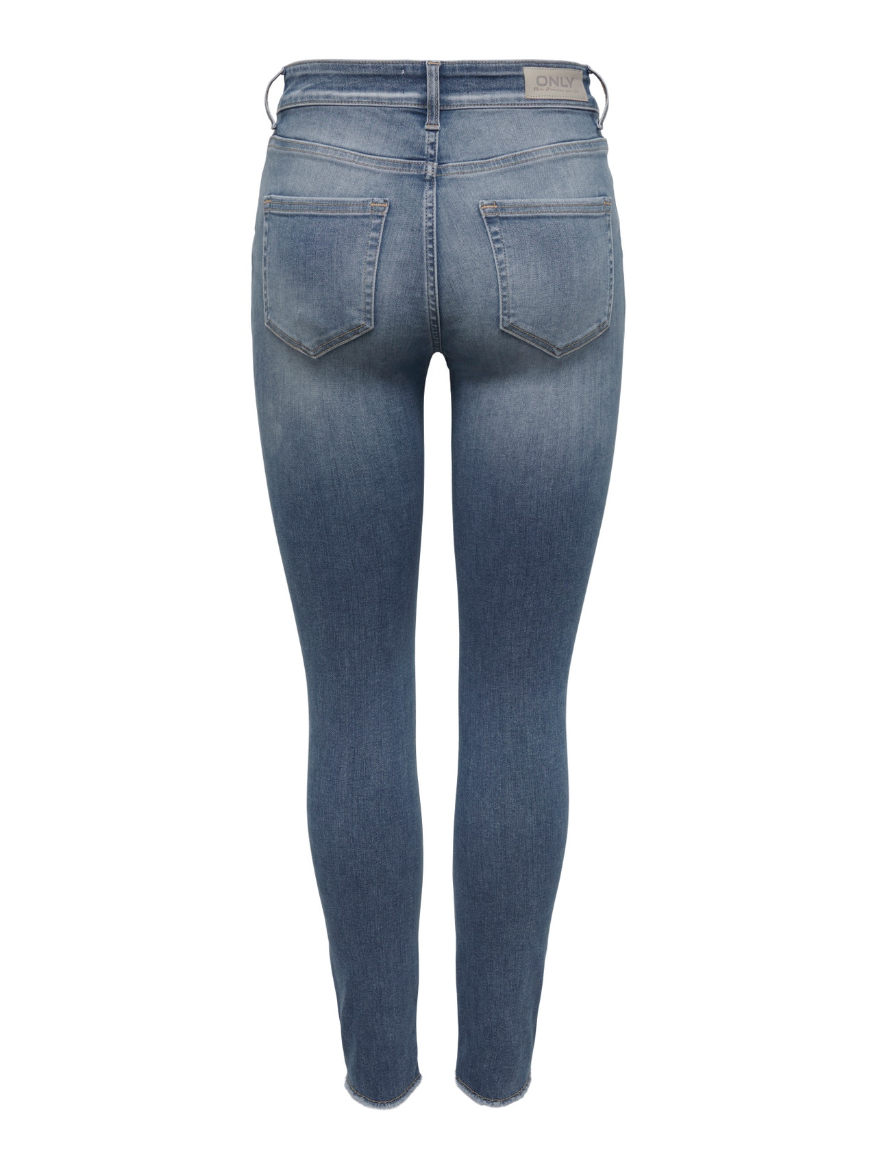 ONLY Skinny Fit Mid waist Jeans -Special Blue Grey Denim - 15269046
