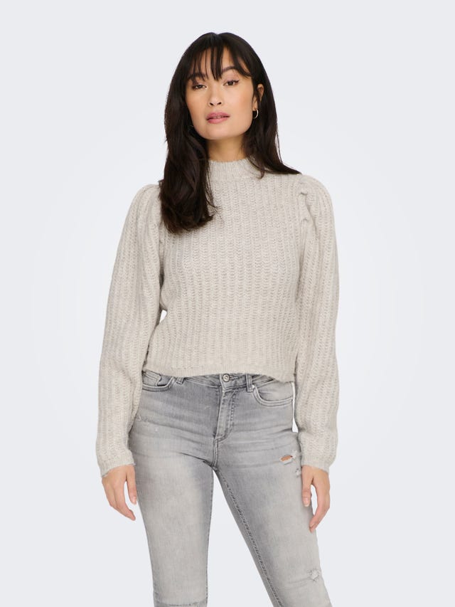 ONLY Chunky puff Knitted Pullover - 15269076