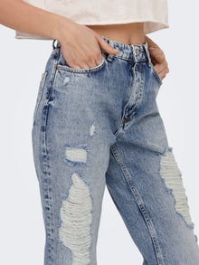 ONLY Straight fit High waist Jeans -Light Blue Denim - 15269228