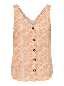 ONLY Button detailed Top -Muskmelon - 15269332