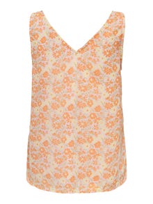 ONLY Met knoopdetails Top -Muskmelon - 15269332