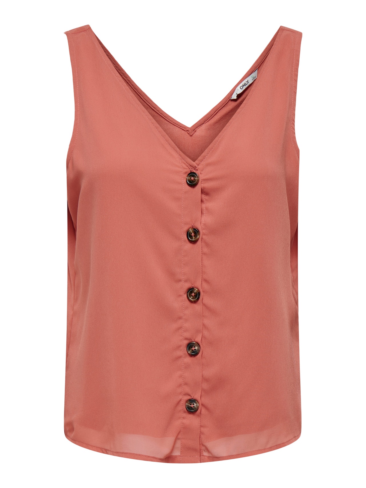ONLY Boutonné Top -Canyon Rose - 15269332
