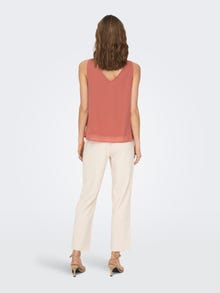 ONLY Tops Regular Fit Dos nu -Canyon Rose - 15269332