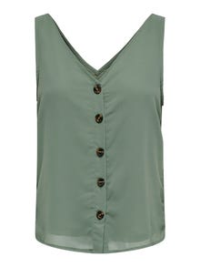 ONLY Button detailed Top -Sea Spray - 15269332