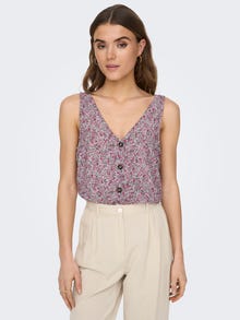 ONLY Button detailed Top -Festival Fuchsia - 15269332