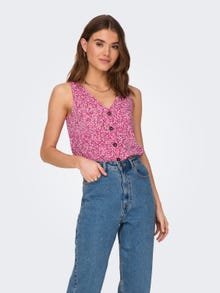 ONLY Button detailed Top -Very Berry - 15269332